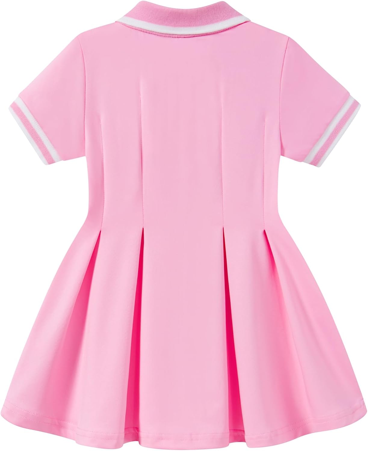 Move Dance Toddler Girls Dress Short Sleeve Polo Sundress Kids Summer Clothes School Casual Outfit
