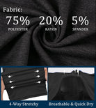 Black men's short sleeve polo shirt with breathable stretch fabric.