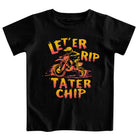 Boys black graphic T shirt with fun printed design, versatile short sleeve top for school and everyday outfits.